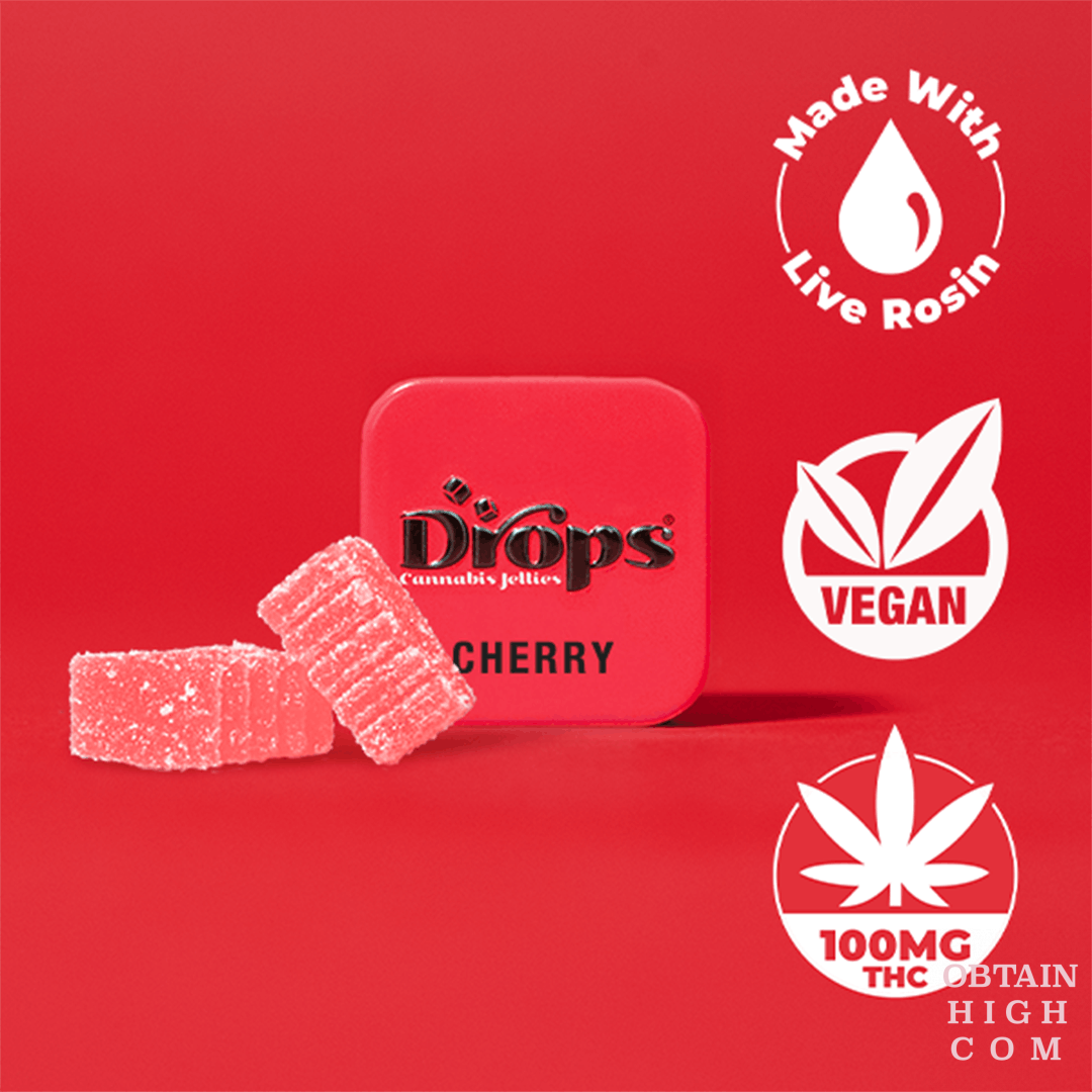 (Dreamy) THC Cherry Gummies 2 Pieces by Drops obtain high